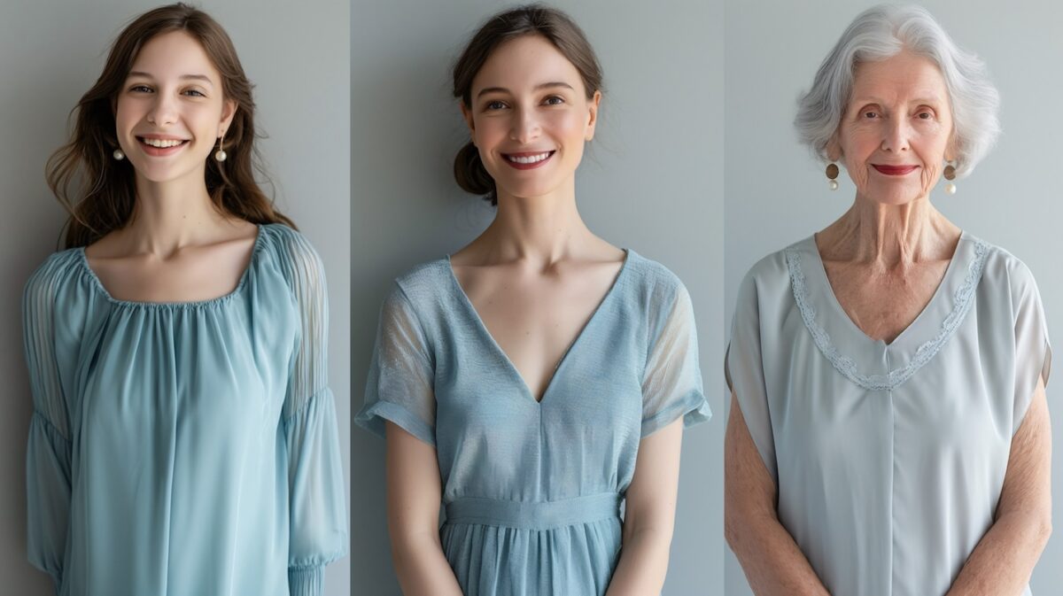 Portrait of three women representing different life stages, symbolizing financial planning toward retirement with tailored steps for every decade.